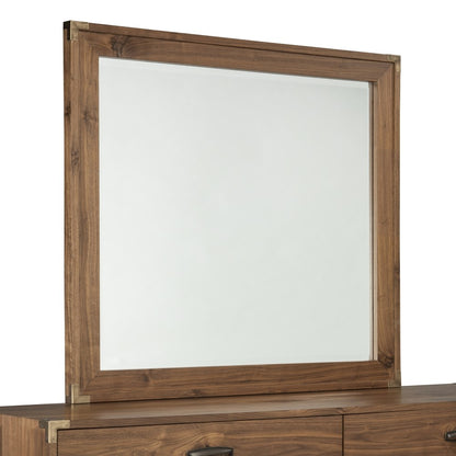 Modus Furniture - Adler Beveled Glass Mirror in Natural Walnut - 8N1683 veiw 5