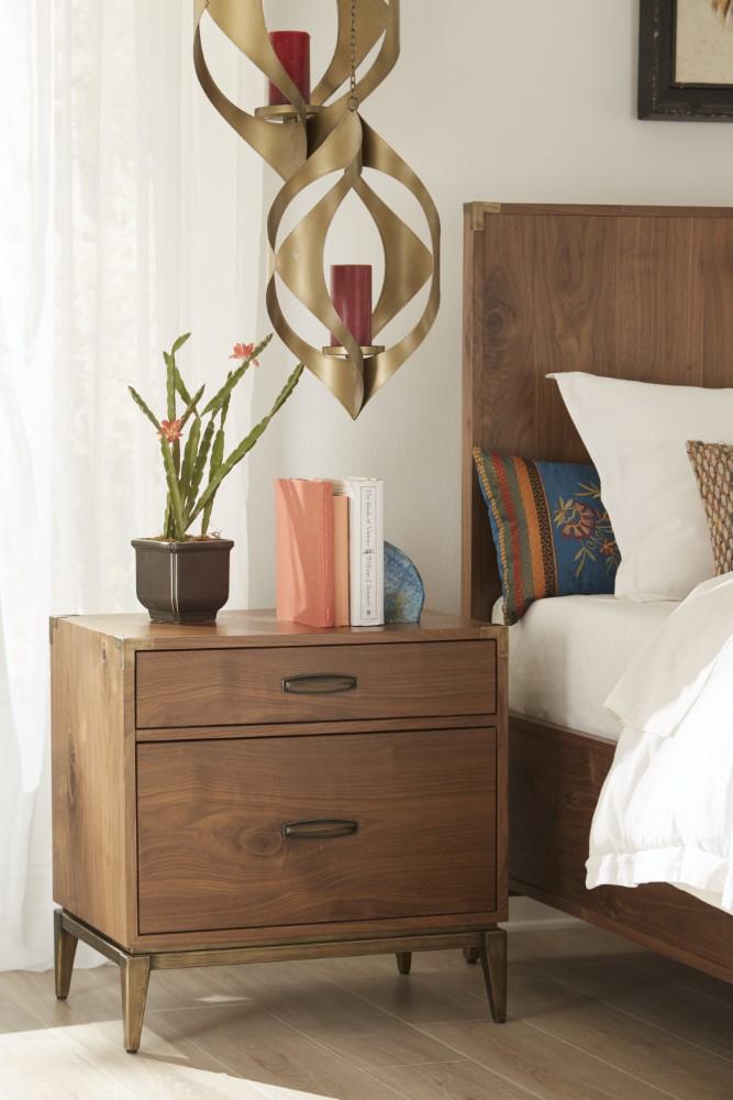 Modus Furniture - Adler Two Drawer Nightstand in Natural Walnut - 8N1681 veiw 1