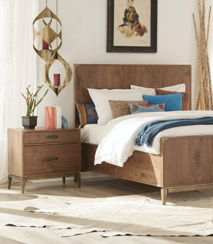 Modus Furniture - Adler Two Drawer Nightstand in Natural Walnut - 8N1681 veiw 2