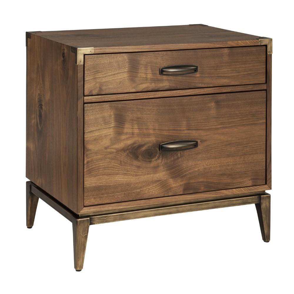 Modus Furniture - Adler Two Drawer Nightstand in Natural Walnut - 8N1681 veiw 3