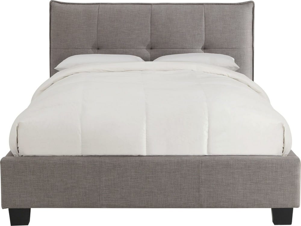 Modus Furniture - Adona Queen-Size Upholstered Platform Bed in Dolphin Linen - 3ZH3L548 view 2