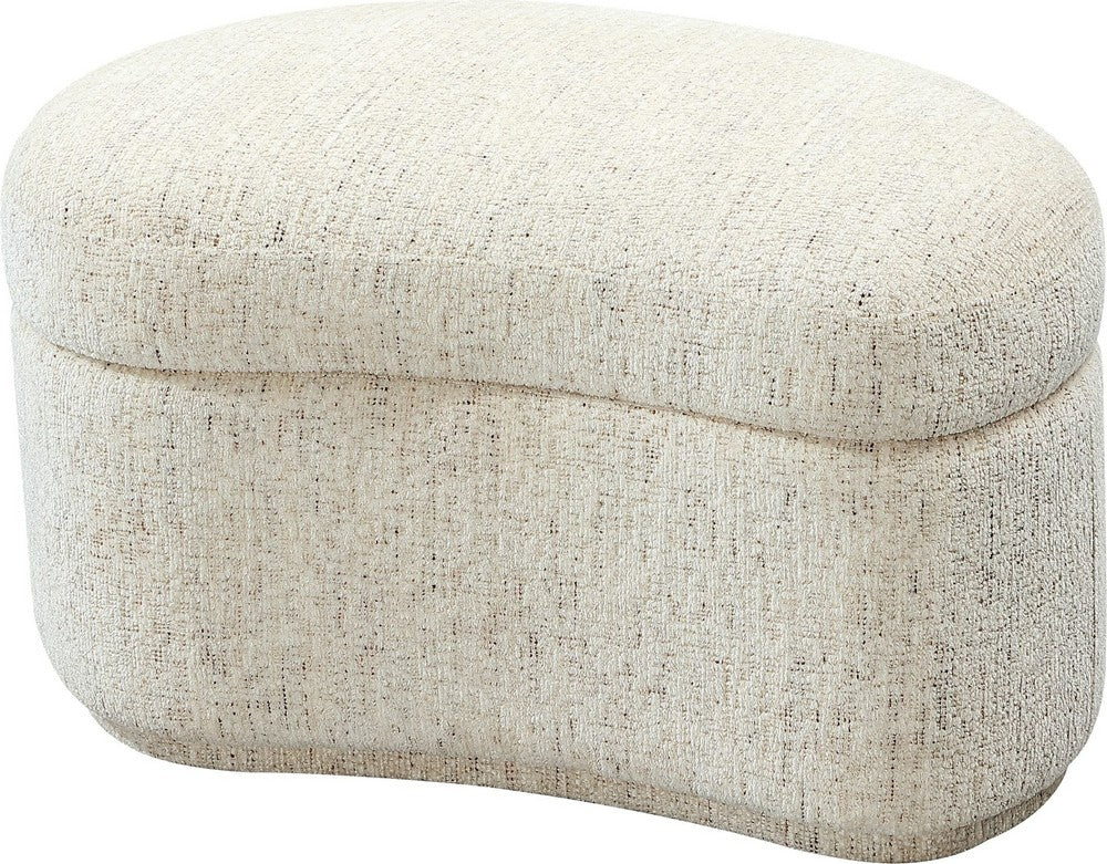 Modus Furniture - Afra Fully Upholstered Storage Ottoman in Chinchilla - UVZC88 view 1