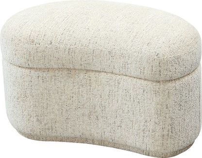 Modus Furniture - Afra Fully Upholstered Storage Ottoman in Chinchilla - UVZC88 view 1