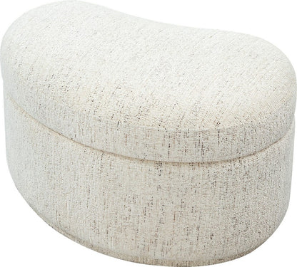 Modus Furniture - Afra Fully Upholstered Storage Ottoman in Chinchilla - UVZC88 view 2