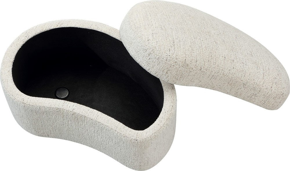 Modus Furniture - Afra Fully Upholstered Storage Ottoman in Chinchilla - UVZC88 view 4