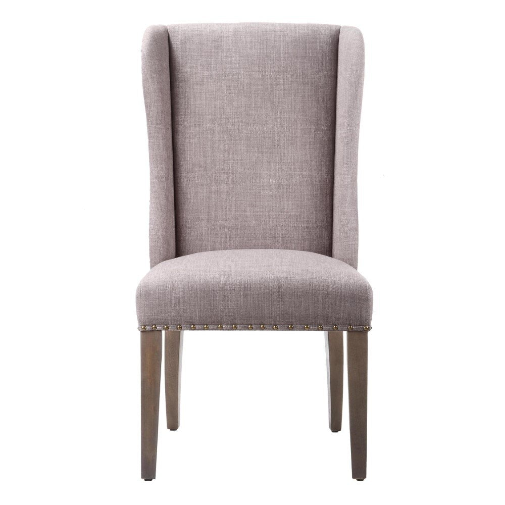 Modus Furniture - Alex Uhpolstered Wingback Dining Chair in Dolphin (Set of 2) - 8PH366X_CLOSEOUT veiw 3