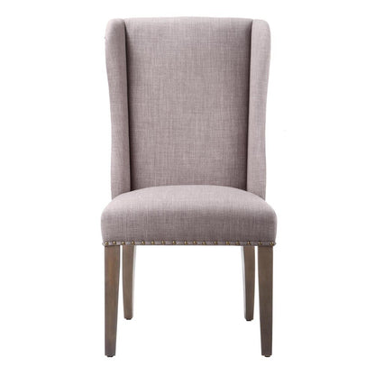Modus Furniture - Alex Uhpolstered Wingback Dining Chair in Dolphin (Set of 2) - 8PH366X_CLOSEOUT veiw 3