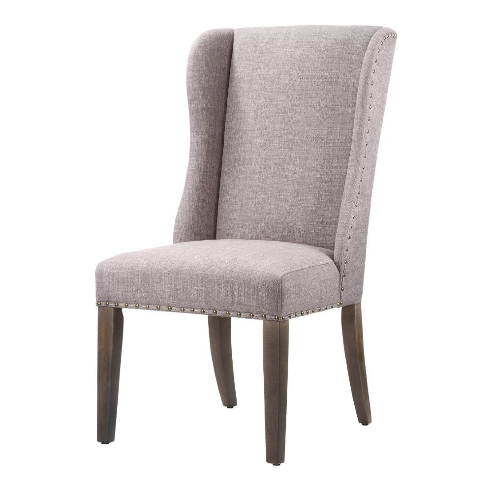 Modus Furniture - Alex Uhpolstered Wingback Dining Chair in Dolphin (Set of 2) - 8PH366X_CLOSEOUT veiw 4