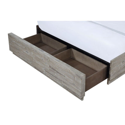 Modus Furniture - Alexandra California King-Size Solid Wood Storage Bed in Rustic Latte - 5RS3P6 veiw 3