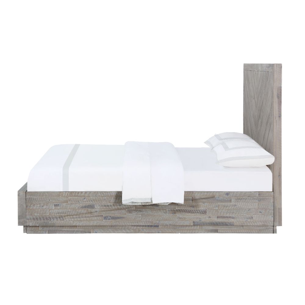 Modus Furniture - Alexandra California King-Size Solid Wood Storage Bed in Rustic Latte - 5RS3P6 veiw 6