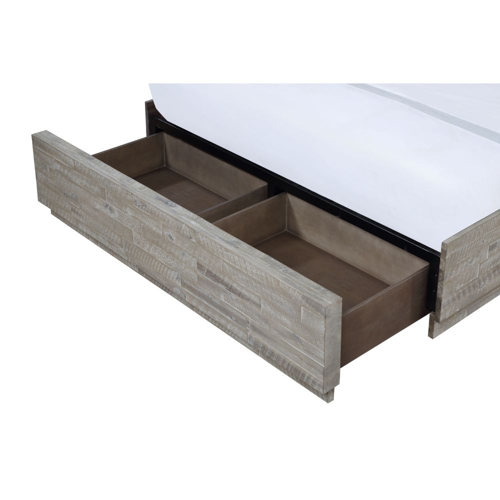 Modus Furniture - Alexandra Full-Size Solid Wood Storage Bed in Rustic Latte - 5RS3P4 veiw 3