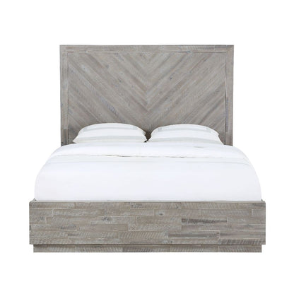 Modus Furniture - Alexandra Queen-Size Solid Wood Platform Bed in Rustic Latte - 5RS3H5 veiw 5