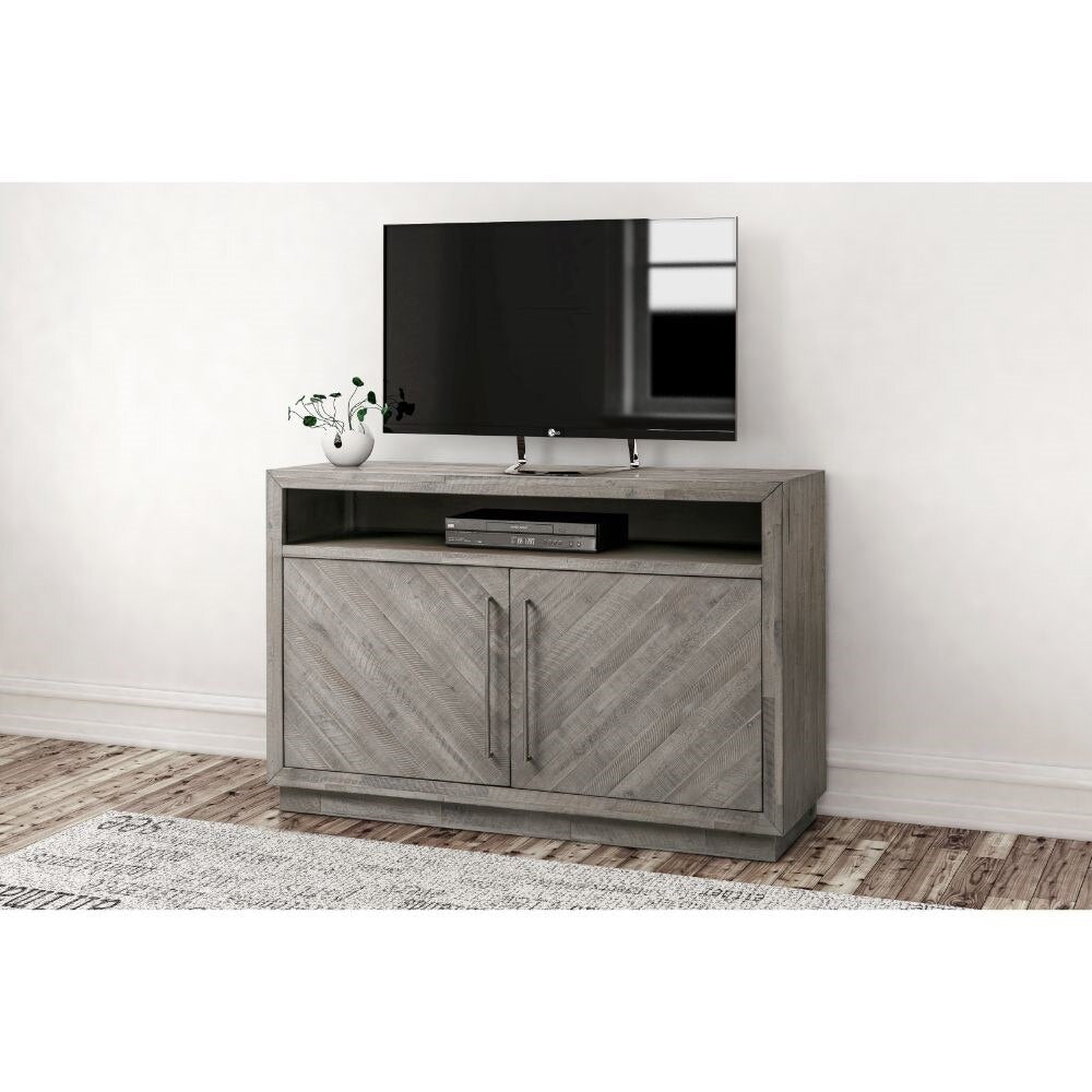 Modus Furniture - Alexandra Solid Wood 54in Media Console in Rustic Latte - 5RS32636 veiw 2