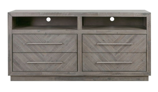 Modus Furniture - Alexandra Solid Wood 64in Media Console in Rustic Latte - 5RS32632 veiw 1