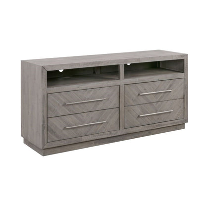 Modus Furniture - Alexandra Solid Wood 64in Media Console in Rustic Latte - 5RS32632 veiw 5