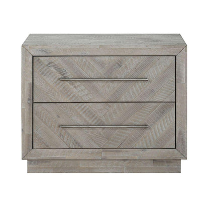 Modus Furniture - Alexandra Solid Wood Two Drawer Nightstand in Rustic Latte - 5RS381 veiw 1
