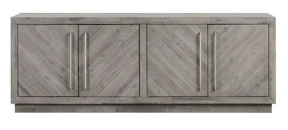Modus Furniture - Alexandra Solid Wood 74in Media Console in Rustic Latte - 5RS32627 veiw 1