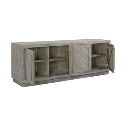 Modus Furniture - Alexandra Solid Wood 74in Media Console in Rustic Latte - 5RS32627 veiw 6