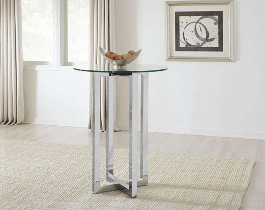 Modus Furniture - Amalfi 32in Round Bar Table - Glass - 1AJ5633G veiw 1