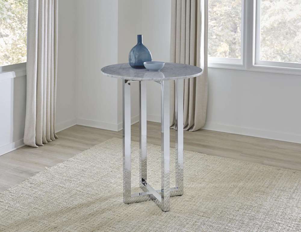 Modus Furniture - Amalfi 32in Round Bar Table - Marble - 1AJ5633M view 1