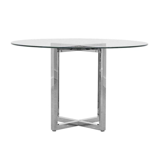 Modus Furniture - Amalfi 48in Round Counter Table - Glass - 1AJ5624G veiw 2