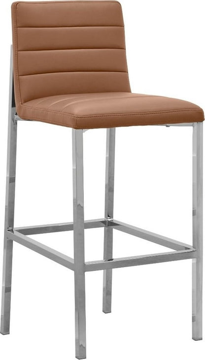 Modus Furniture - Amalfi Metal Back Bar Stool in Cognac Leather - 1A8368M_1 view 1