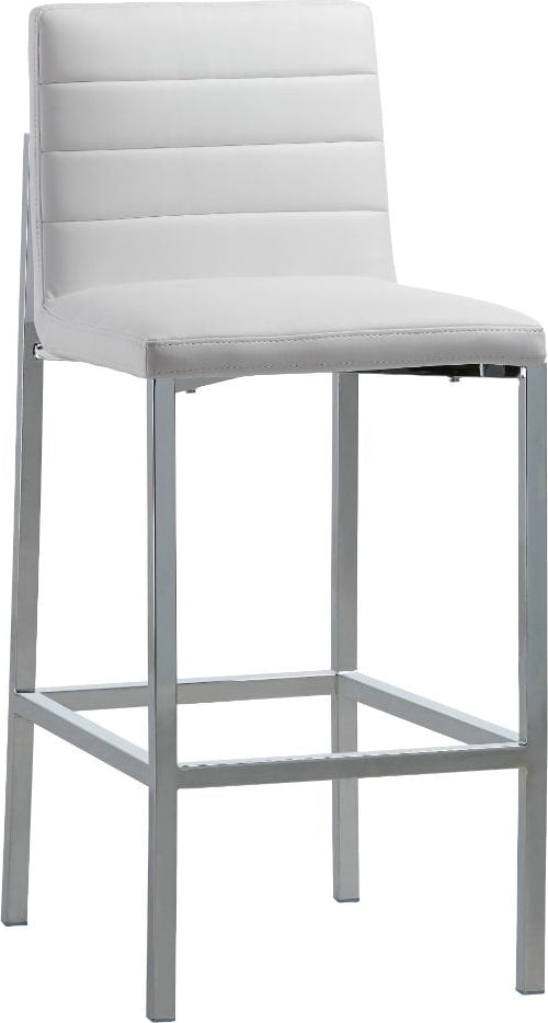 Modus Furniture - Amalfi Metal Back Bar Stool in White Leather - 1AA468M_1 view 1