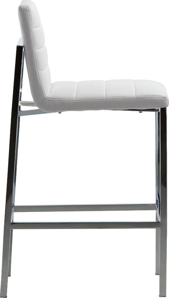 Modus Furniture - Amalfi Metal Back Bar Stool in White Leather - 1AA468M_1 view 3