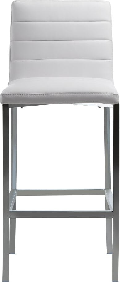Modus Furniture - Amalfi Metal Back Bar Stool in White Leather Set of 2 - 1AA468M_2 view 2