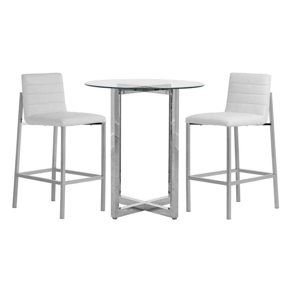 Modus Furniture - Amalfi Metal Back Bar Stool in White (Set of 2) - 1AA468M veiw 5