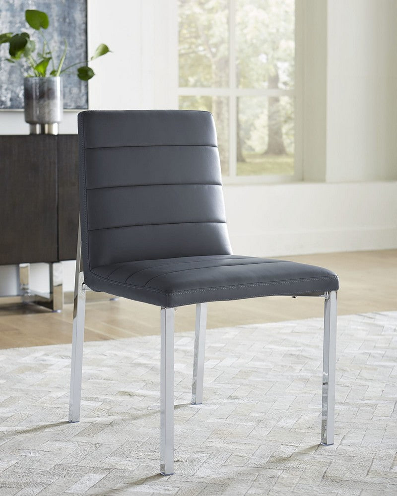 Modus Furniture - Amalfi Metal Back Chair in Cobalt Leather - 1AE866M_1 view 4