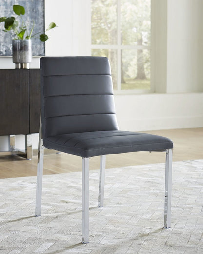 Modus Furniture - Amalfi Metal Back Chair in Cobalt Leather - 1AE866M_1 view 4