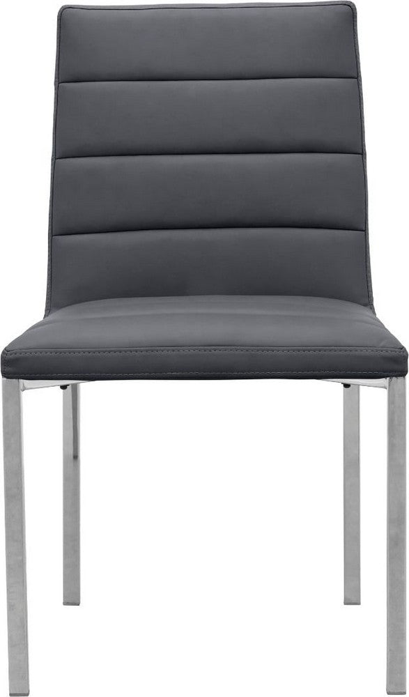 Modus Furniture - Amalfi Metal Back Chair in Cobalt Leather Set of 2 - 1AE866M_2 view 2