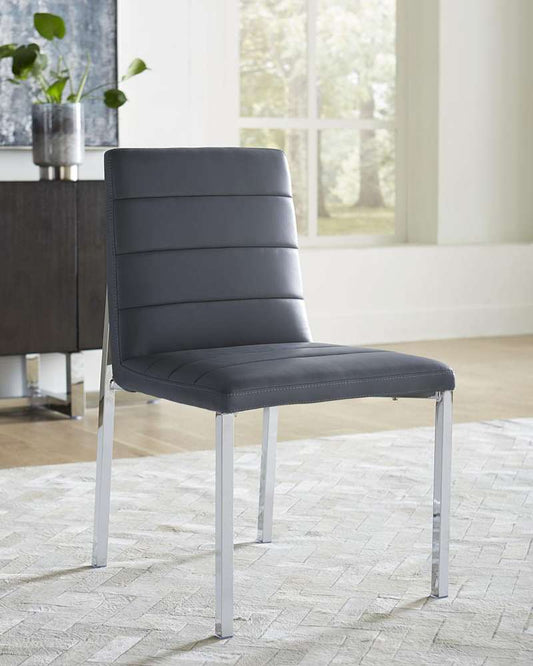 Modus Furniture - Amalfi Metal Back Chair in Cobalt (Set of 2) - 1AE866M veiw 1