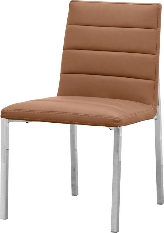 Modus Furniture - Amalfi Metal Back Chair in Cognac Leather - 1A8366M_1 view 1