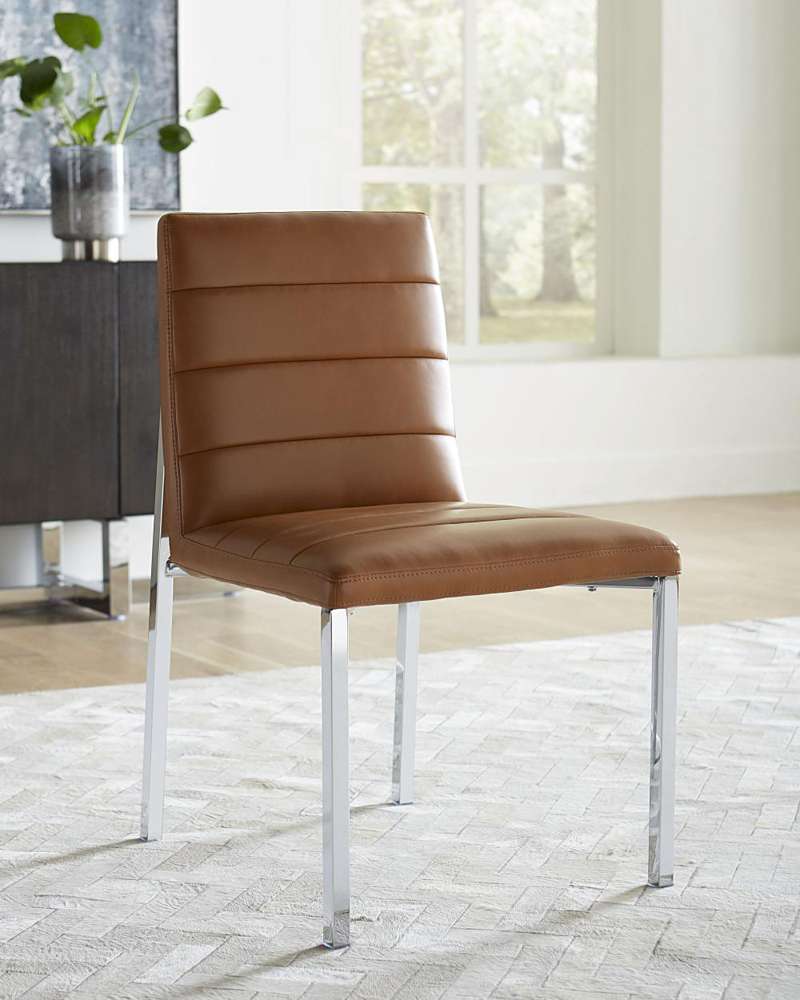 Modus Furniture - Amalfi Metal Back Chair in Cognac (Set of 2) - 1A8366M veiw 1