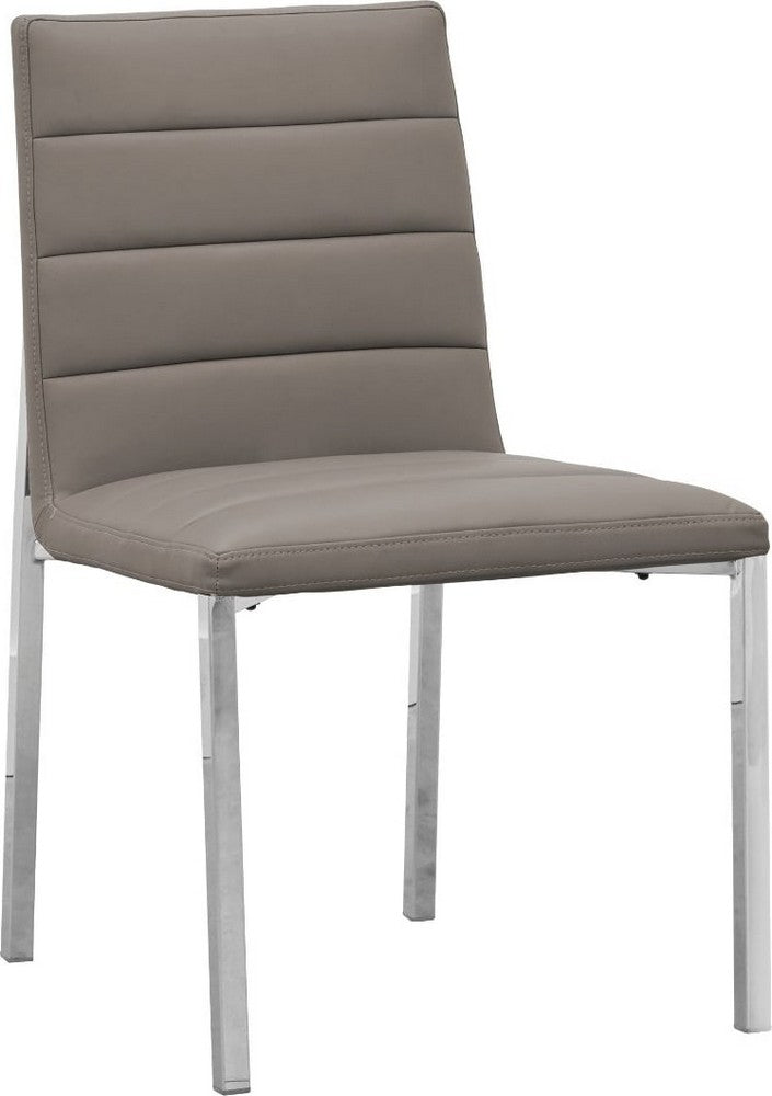Modus Furniture - Amalfi Metal Back Chair in Taupe Leather - 1AE266M_1 view 1