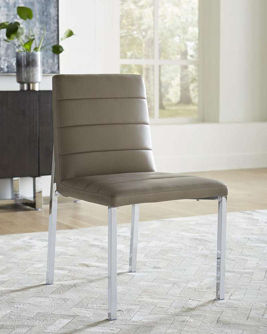 Modus Furniture - Amalfi Metal Back Chair in Taupe (Set of 2) - 1AE266M veiw 1