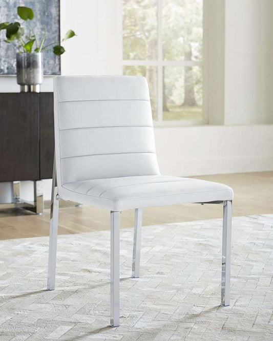 Modus Furniture - Amalfi Metal Back Chair in White (Set of 2) - 1AA466M veiw 1