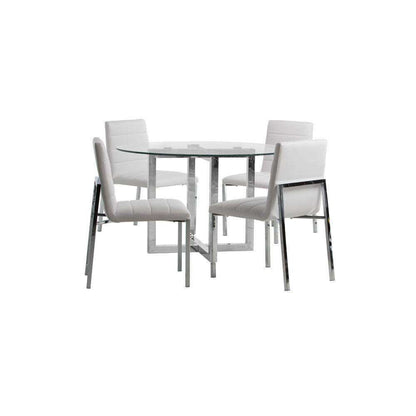 Modus Furniture - Amalfi Metal Back Chair in White (Set of 2) - 1AA466M veiw 5
