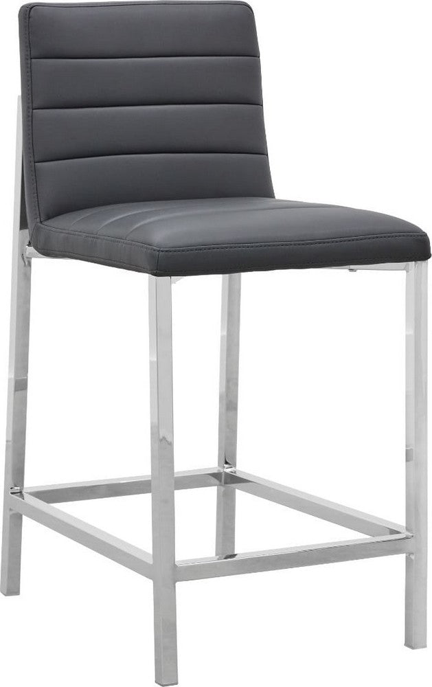 Modus Furniture - Amalfi Metal Back Counter Stool in Cobalt Leather - 1AE870M_1 view 2