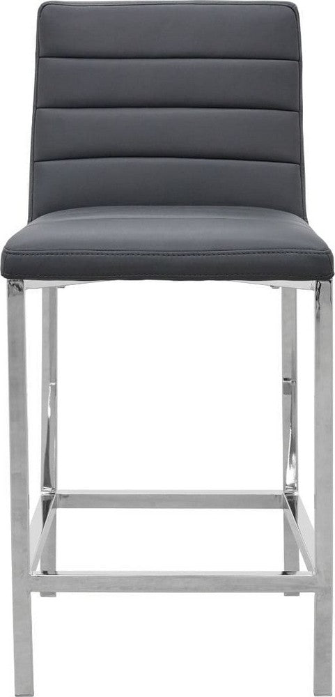 Modus Furniture - Amalfi Metal Back Counter Stool in Cobalt Leather Set of 2 - 1AE870M_2 view 2