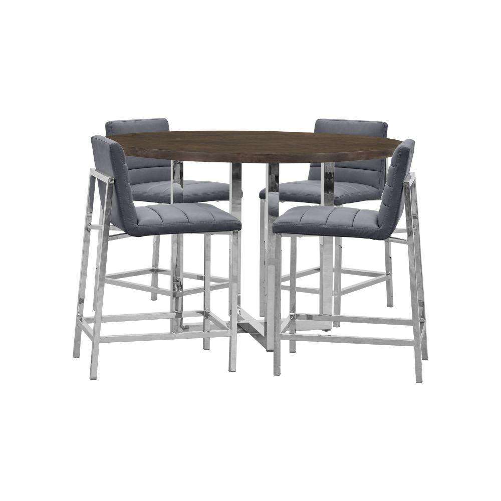 Modus Furniture - Amalfi Metal Back Counter Stool in Cobalt (Set of 2) - 1AE870M veiw 4