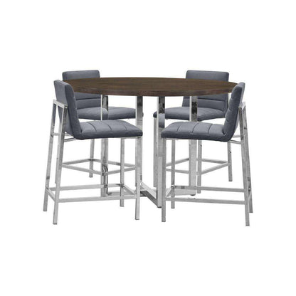 Modus Furniture - Amalfi Metal Back Counter Stool in Cobalt (Set of 2) - 1AE870M veiw 4