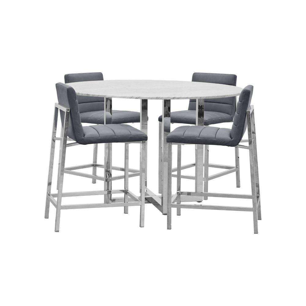 Modus Furniture - Amalfi Metal Back Counter Stool in Cobalt (Set of 2) - 1AE870M veiw 5