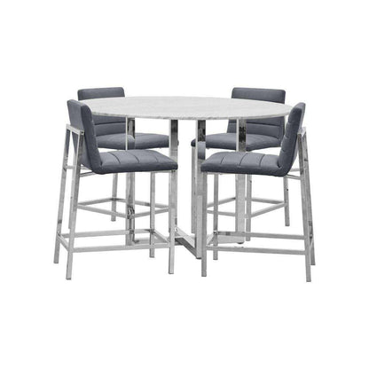 Modus Furniture - Amalfi Metal Back Counter Stool in Cobalt (Set of 2) - 1AE870M veiw 5