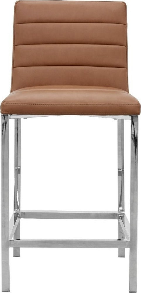 Modus Furniture - Amalfi Metal Back Counter Stool in Cognac Leather Set of 2 - 1A8370M_2 view 2