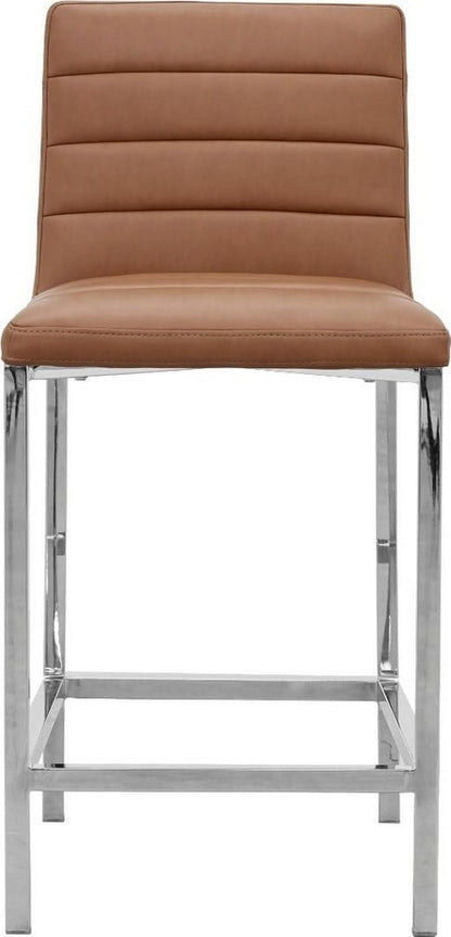 Modus Furniture - Amalfi Metal Back Counter Stool in Cognac Leather Set of 2 - 1A8370M_2 view 2