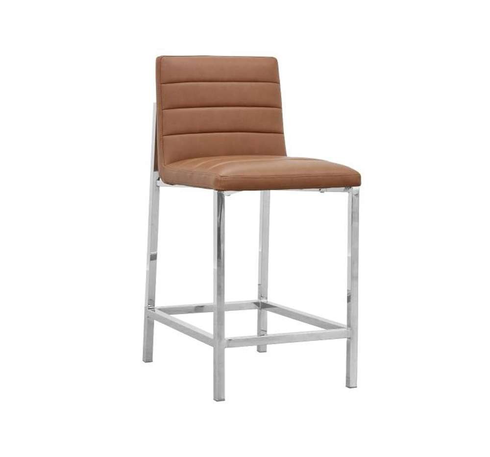 Modus Furniture - Amalfi Metal Back Counter Stool in Cognac (Set of 2) - 1A8370M view 2
