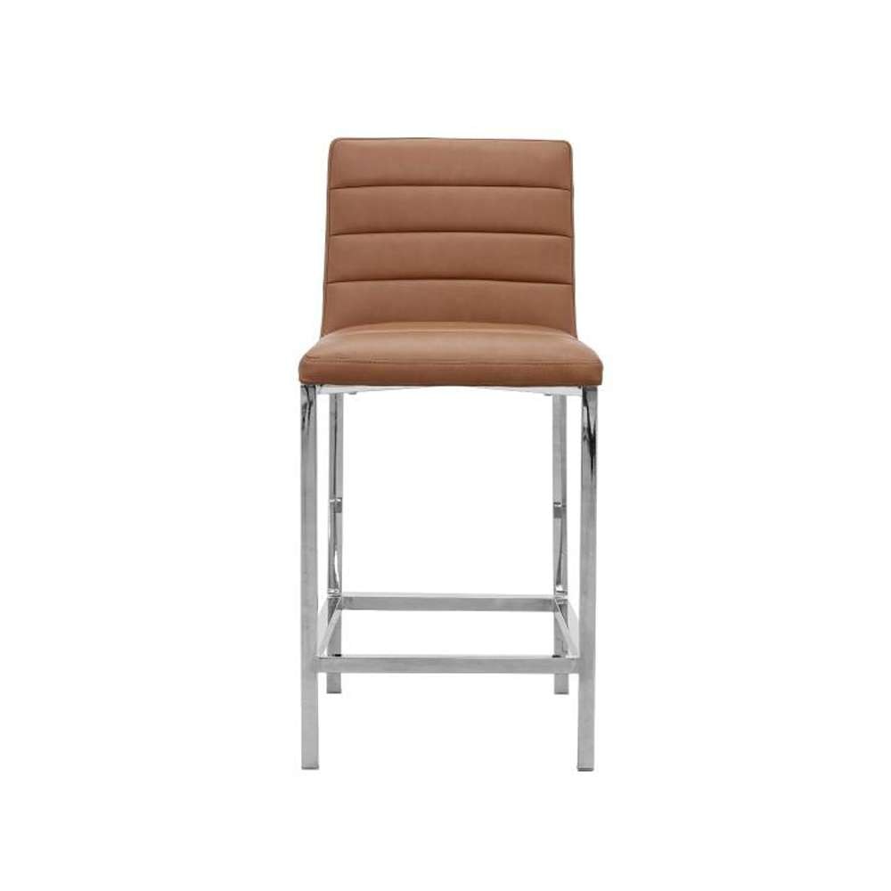 Modus Furniture - Amalfi Metal Back Counter Stool in Cognac (Set of 2) - 1A8370M view 3